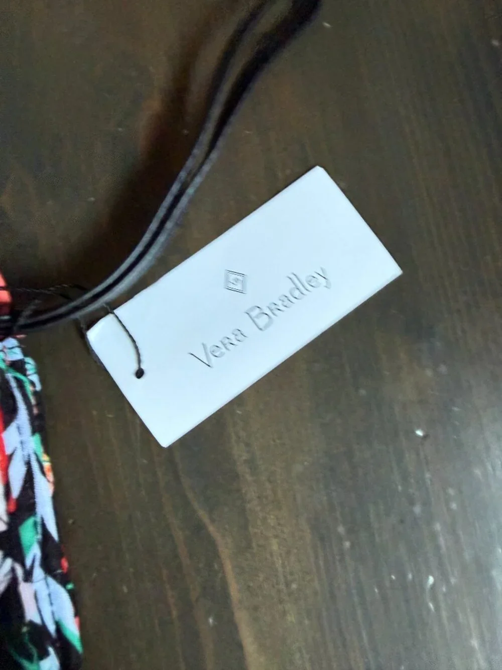 New Vera Bradley TANGERINE TWIST Trimmed Wristlet Wallet NWT - Picture 7 of 8